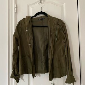 Brandy cropped army velvet Jacket